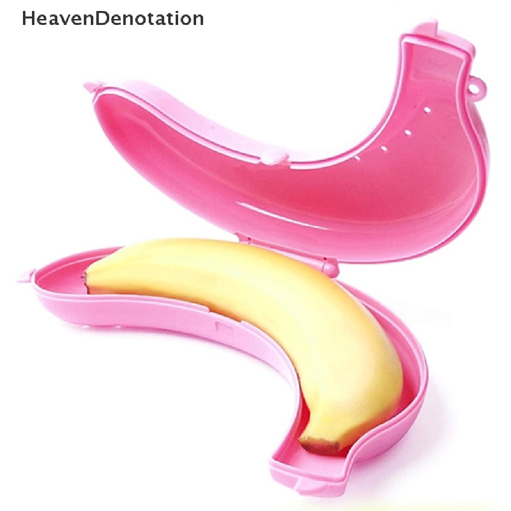 [HeavenDenotation] Cute 3 Colors Fruit Banana Protector Box Holder Case Lunch Container Storage