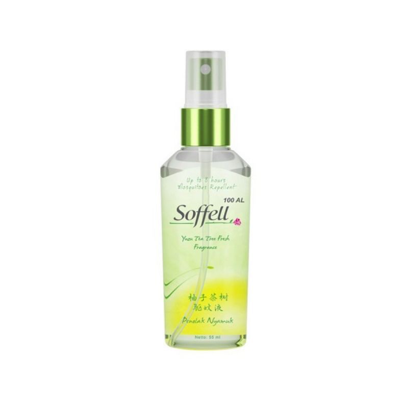 Soffell Spray 55 ml (Yuzu Tea , Mint Geranium) - Soffell Anti Nyamuk