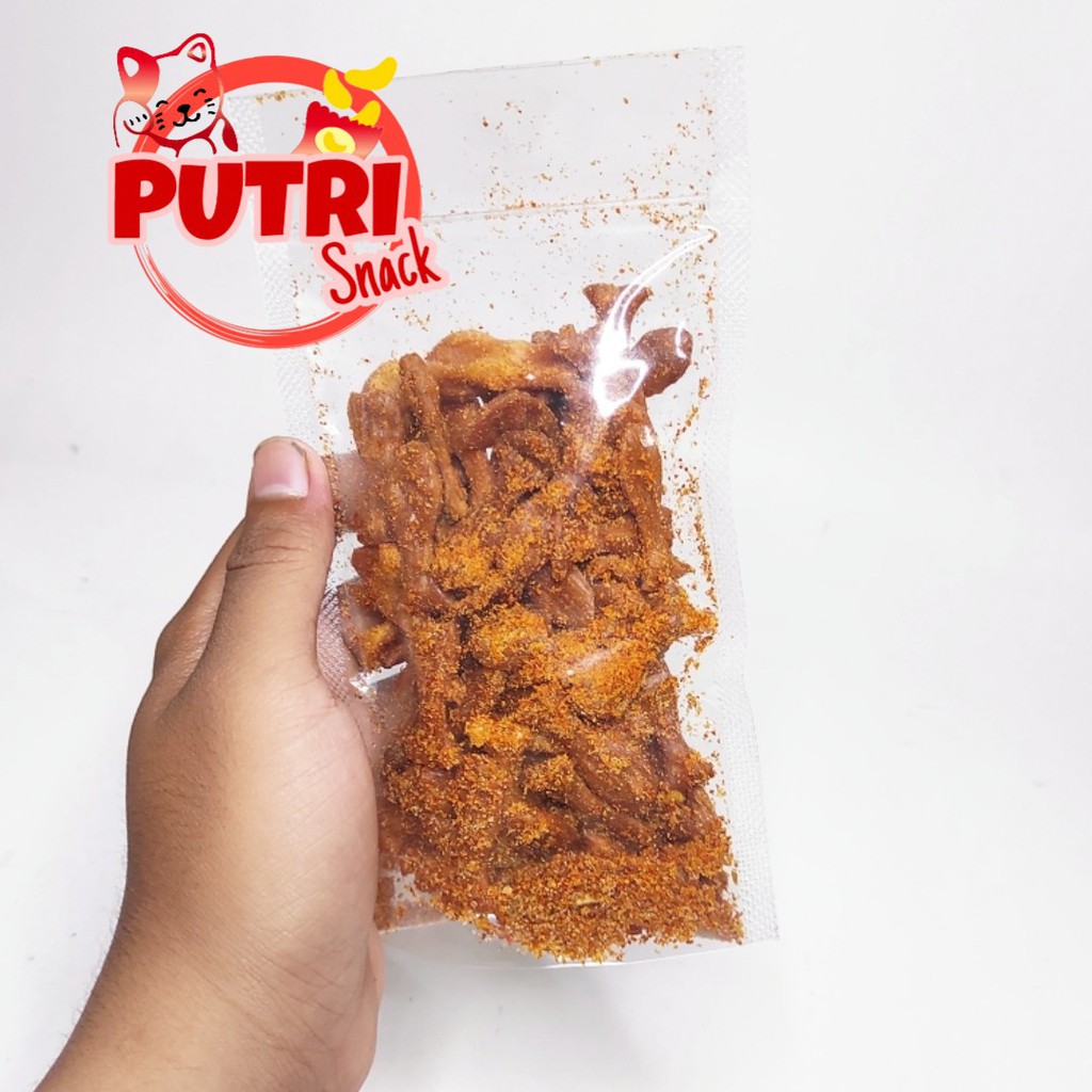 Keripik Ikan Seblak Kering 50gr cita rasa khas putri snack