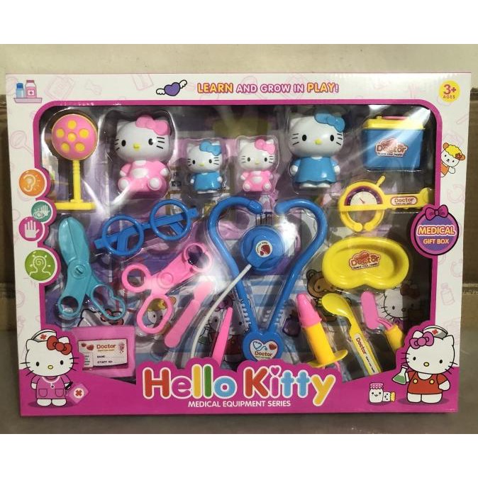 Mainan dokter-dokteran hello kitty medical set/hello kitty doctor set