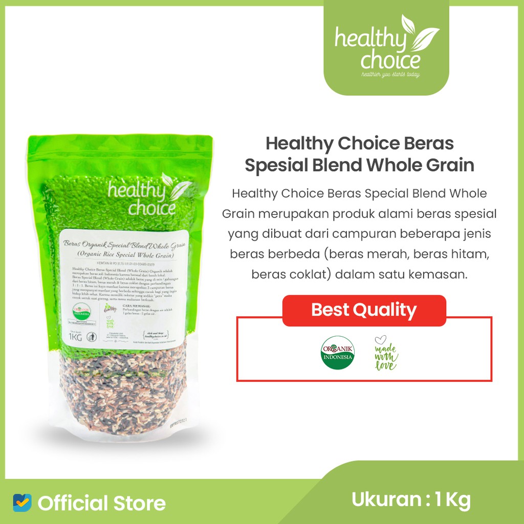 

Healthy Choice Beras Spesial Blend Whole Grain 1 kg