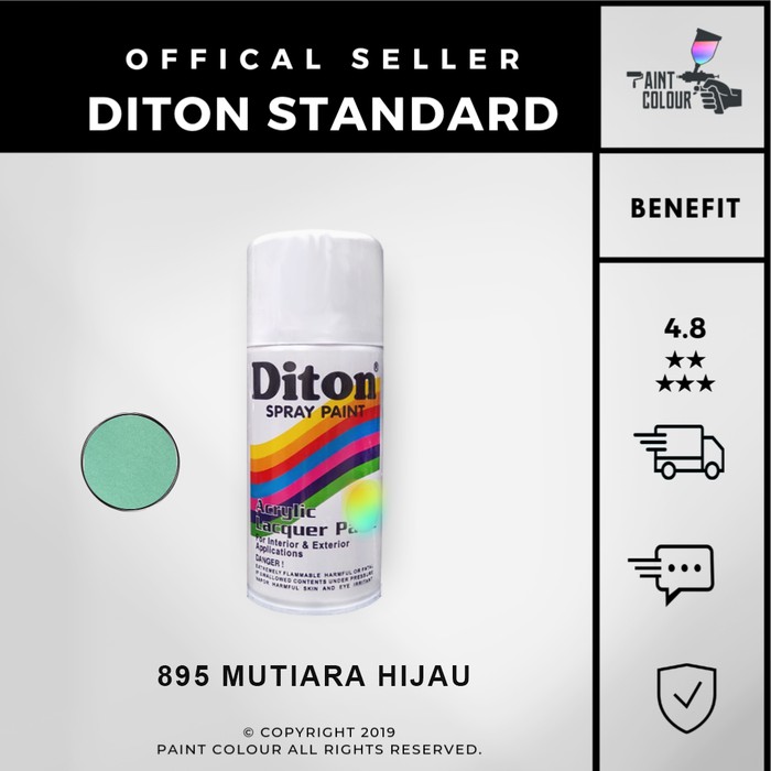 Diton 895 Mutiara Hijau Cat Semprot/Pylox/Samurai Motor/Helm/Gundam