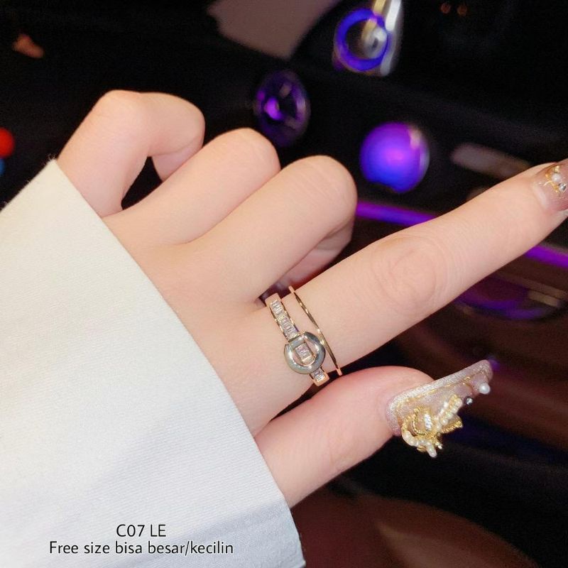 CINCIN KOREA FLEKSIBEL BERLAPIS EMAS 18-24KCINCIN XUPING/CINCIN WANITA DEWASA ANTI KARAT DAN ANTI AL