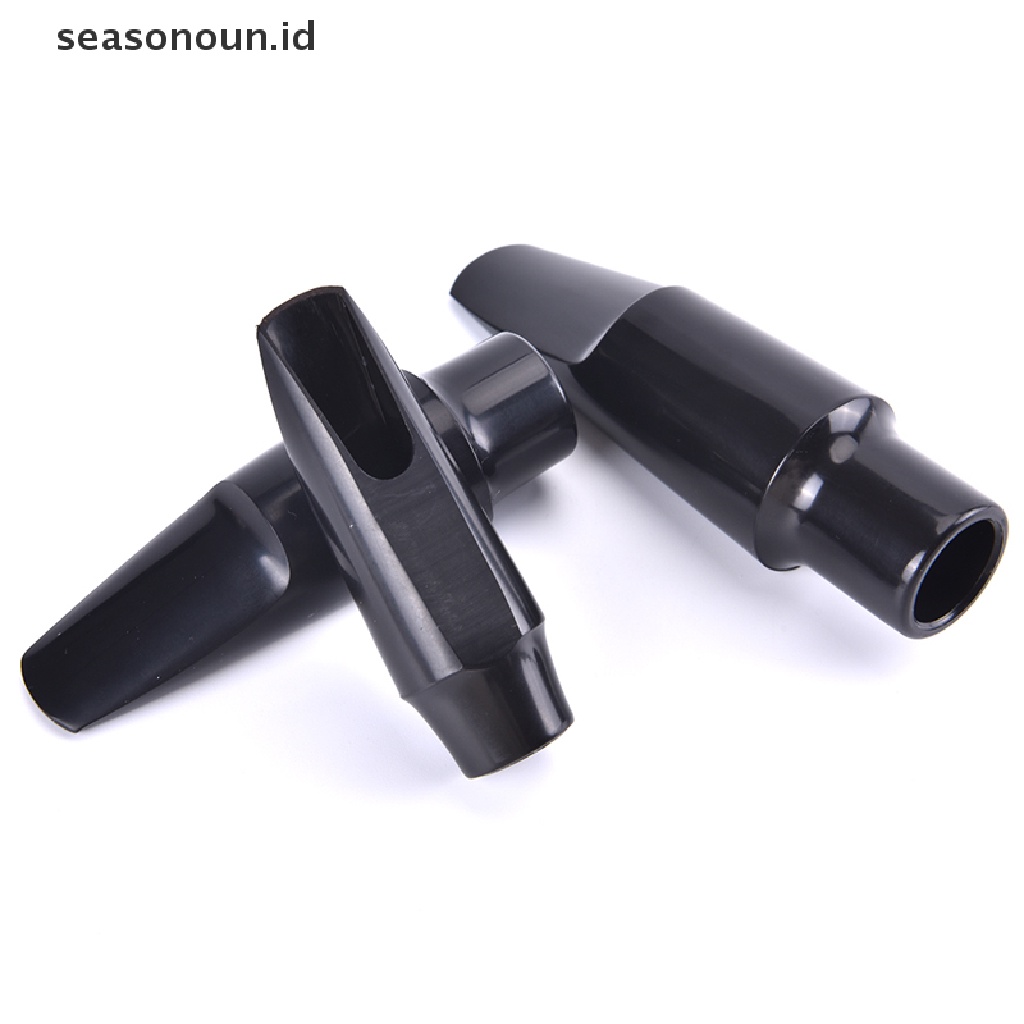 Mouthpiece Soprano / Tenor / Alto Saxophone Profesional Bahan Plastik ABS Warna Hitam