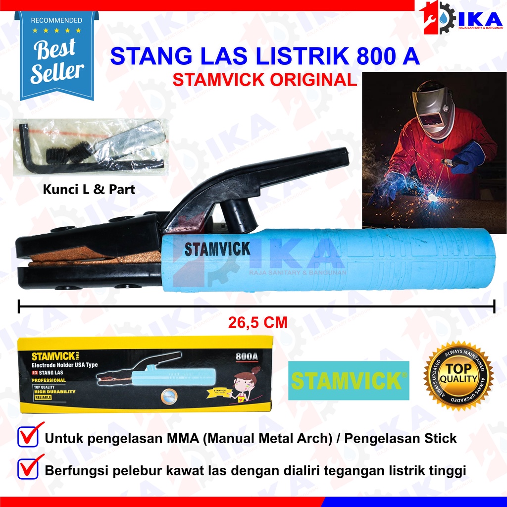 Stang Tang Las 800 A STAMVICK ORIGINAL / kualitas Tebal / Pengaman tgn