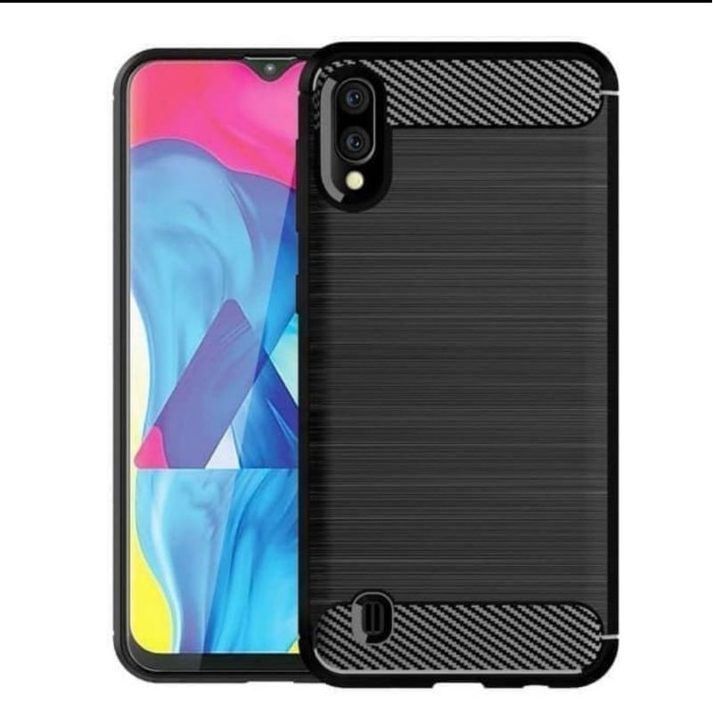 Silicon Case SAMSUNG A10 M10 Softcase Ipaky Carbon Cover Casing TPU