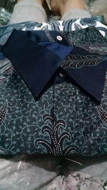 Kemeja Batik Pria Ppbtk07 Modern Lengan Panjang Casual Modis Trendy Masa Kini M L Xl Asli Pekalongan