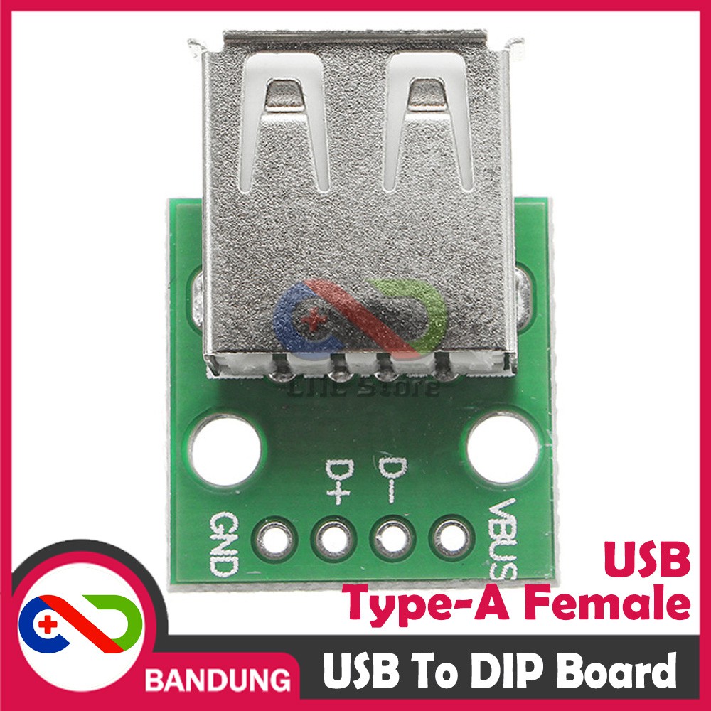 USB TYPE A FEMALE TO DIP ADAPTER CONVERTER 2.54MM PCB BOARD