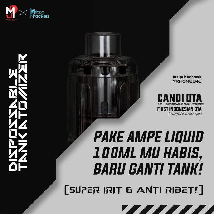 CANDI DTA 0.2 OHM TANK ATOMIZER BY RHOMEDAL AUTHENTIC