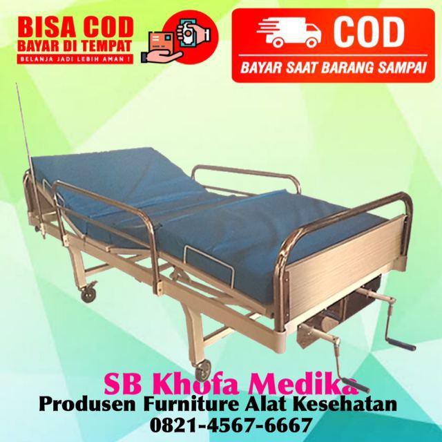 bed pasien ranjang pasien 2 crank polywood