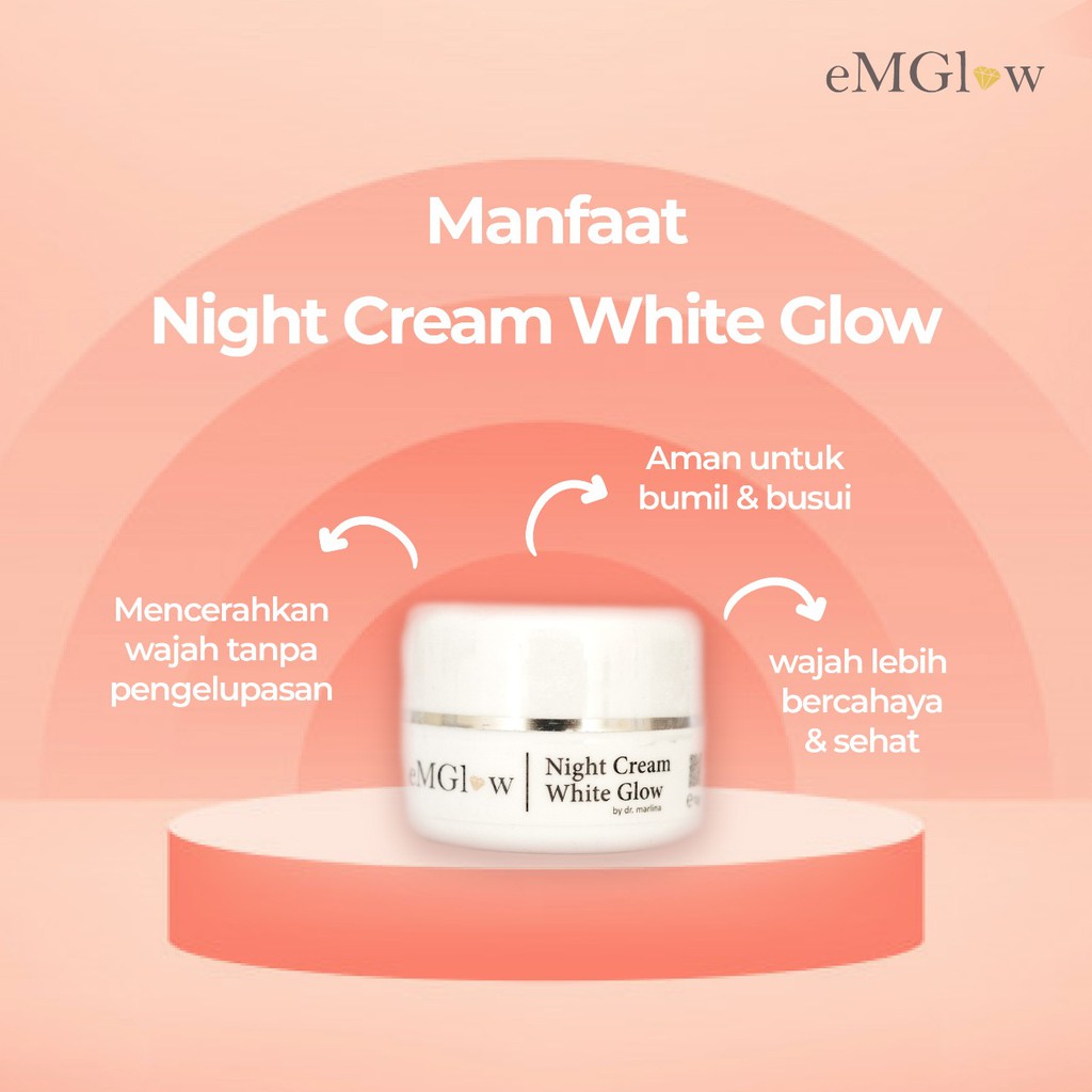 syahirah white glow night cream