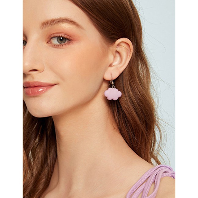 LRC Anting Tusuk Fashion Cloud Resin Alloy Earrings K25112