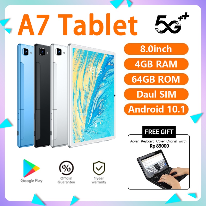 2023 Asli Terbaru Tablets PC Galaxy Tab A7 12GB + 512GB Tablet Android 8 Inci 10inch Layar Besar Full Screen Wifi 5G Dual Sim Untuk Anak Belajar