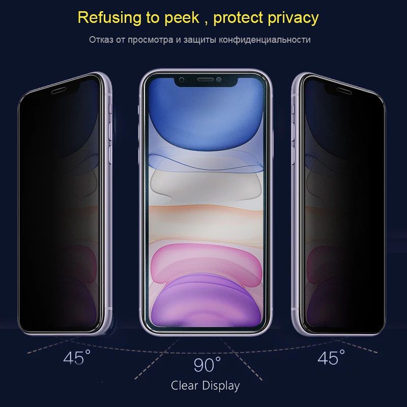 Tempered Glass Anti Spy Realme C1 Realme C2 Realme C3 Anti Gores Anti Spy Privacy Full Layar