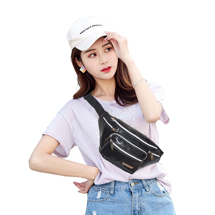 Waistbag / slingbag pria wanita // Tas slempang kulit pria wanita baepack