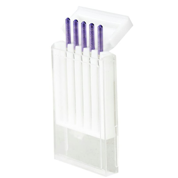 

DISKON- BISA COD Jarum Mesin Jahit Bahan Tebal dan Padat - JANOME Purple Tip Needles