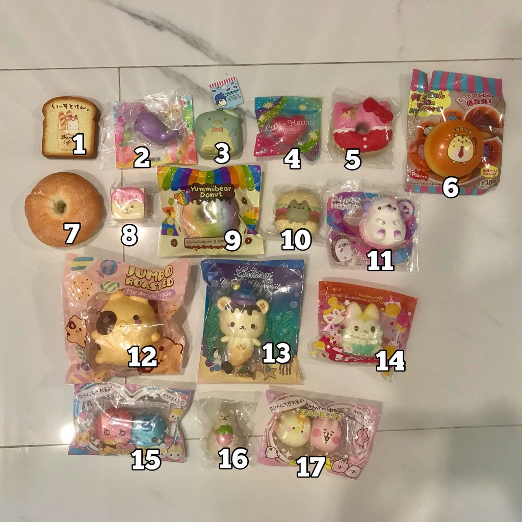 [FLASH SALE] SQUISHY LICENSED & RARE creamiicandy ibloom yummiibear pepper chacha