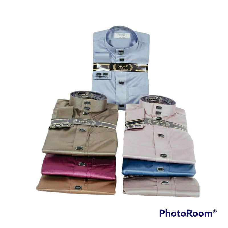 jubah haromain kancing premium