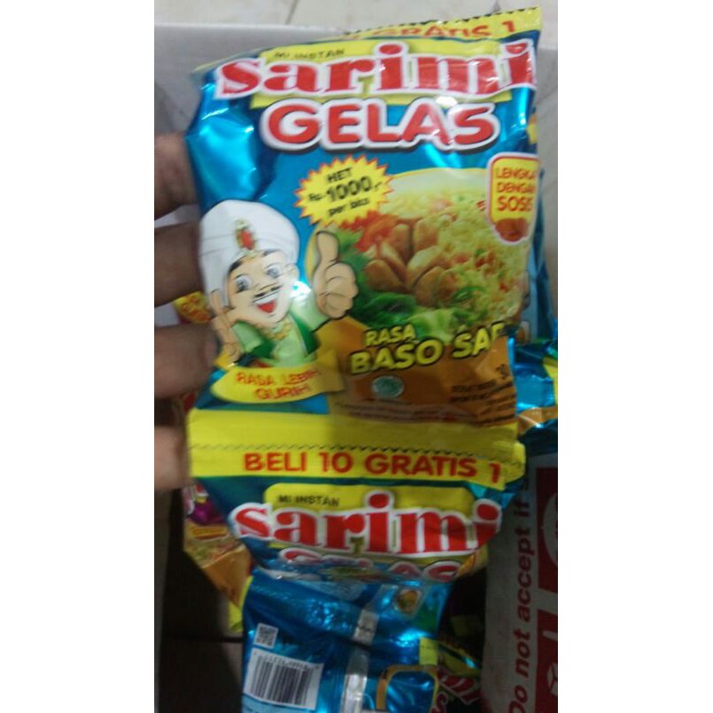 

Sarimi gelas rasa baso sapi renceng isi 11pcs