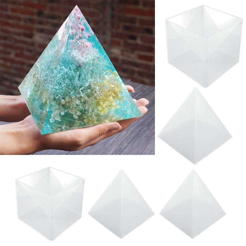 SIY  Super Large DIY Pyramid Resin Mold Set Large Silicone 3D Pyramid Molds Jewelry Making Mould Tools Home Decor 15cm/5.9&quot;