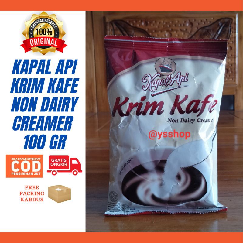 

Krimer Kapal Api Krim Kafe Non Dairy Creamer Sachet 100 gram