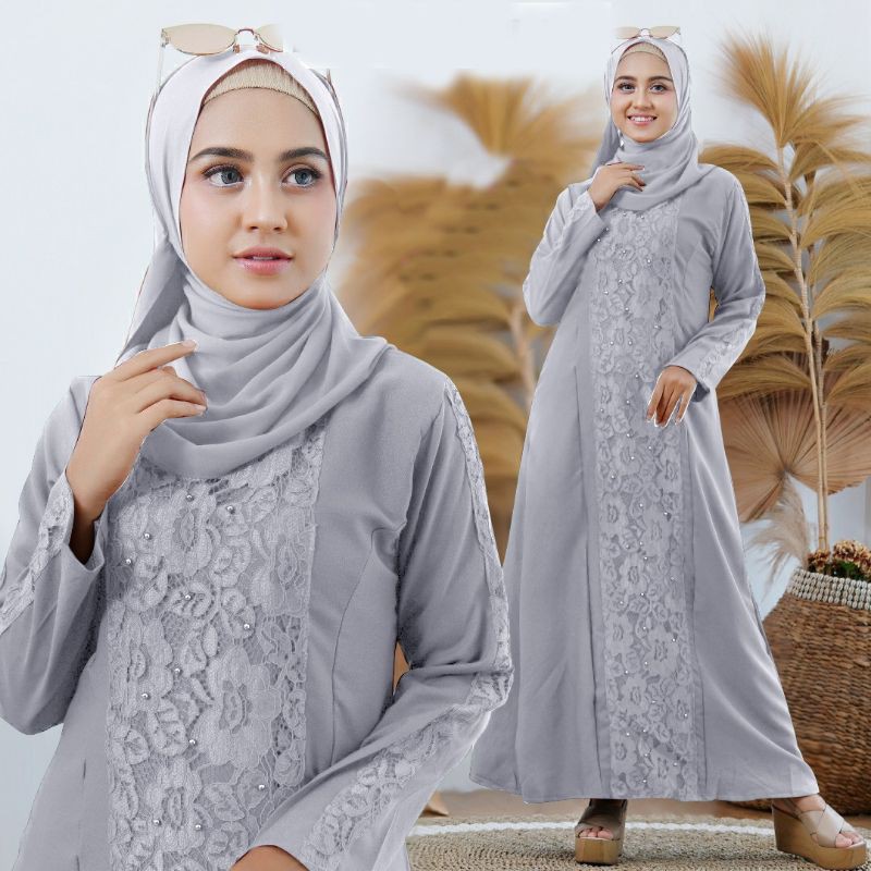 GAMIS MUSLIM LINKANA( SIZE S/M, L, XL, XXL ) GAMIS MURAH/GAMIS BRUKAT TIMBUL/GAMIS SERAGAM KELUARGA