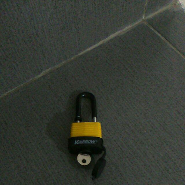 Krisbow Gembok Waterproff Long Beam 30 Mm - Gembok Tahan Air 30 Mm