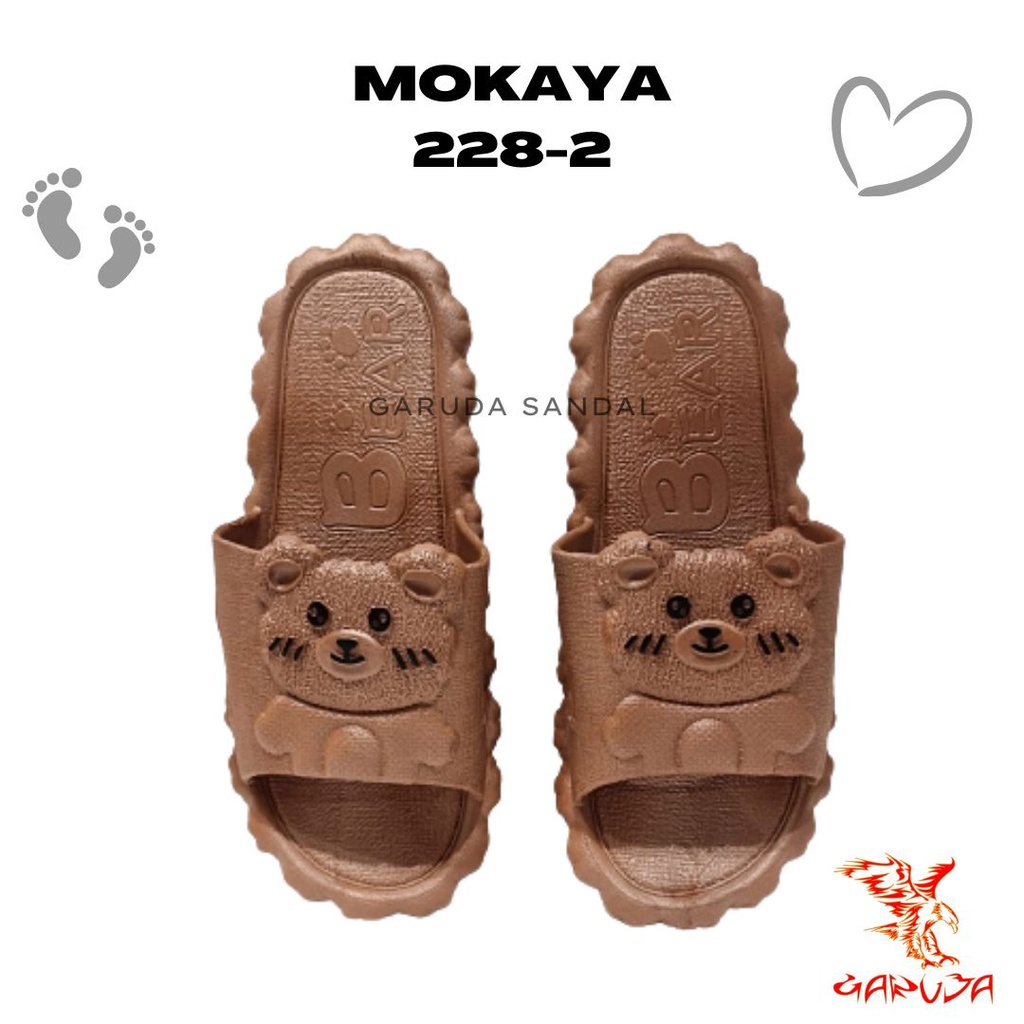 Sandal Selop Wanita MOKAYA 228-2 motif BERUANG Lucu