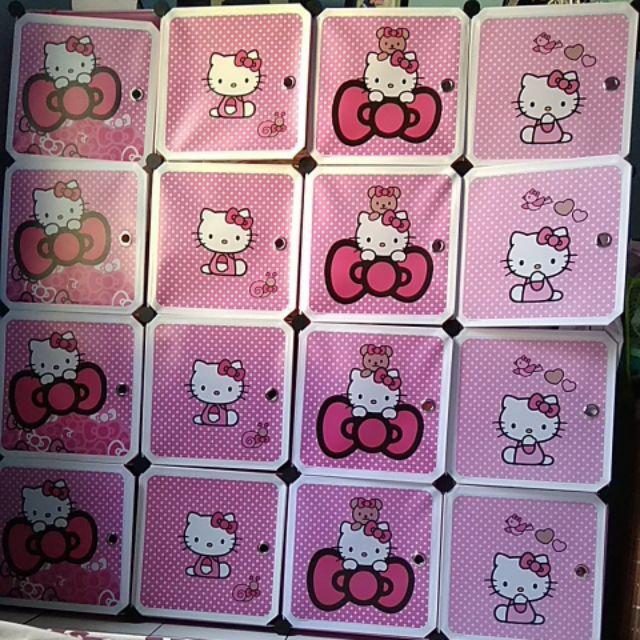 Lemari Pakaian Plastik Rak Serbaguna Susun Lemari Baju Anak 16pintu/susun/kotak