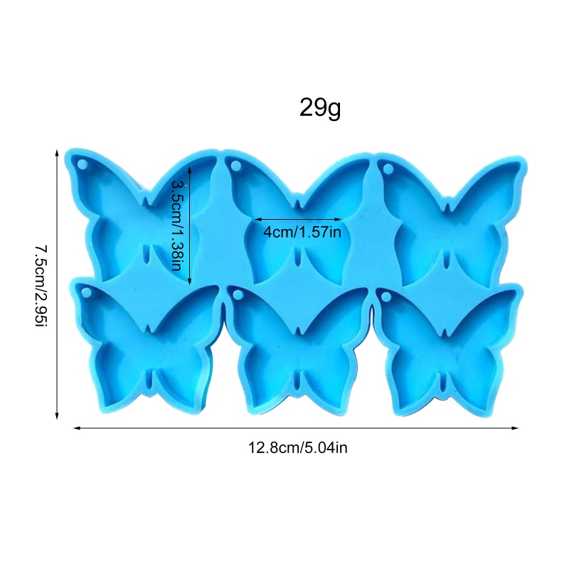 Cetakan Resin Bentuk Kupu-Kupu Untuk Membuat Perhiasan Anting