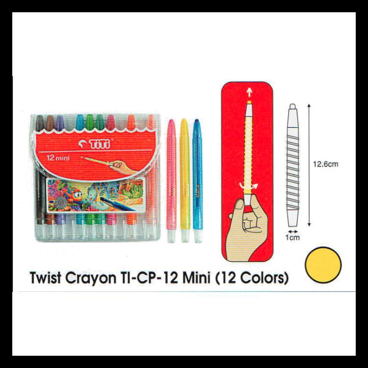 

Crayon Titi Putar 12 Warna Kecil Terlaris