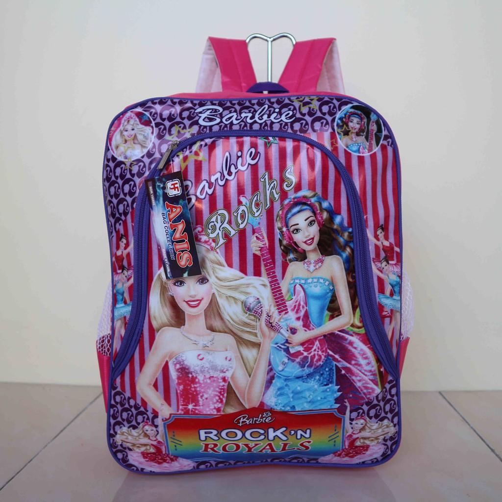 Tas Ransel Punggung Anak Sekolah Barbie Pink Cewek Perempuan Paud Playgroup TK SD Bagus Lucu Murah