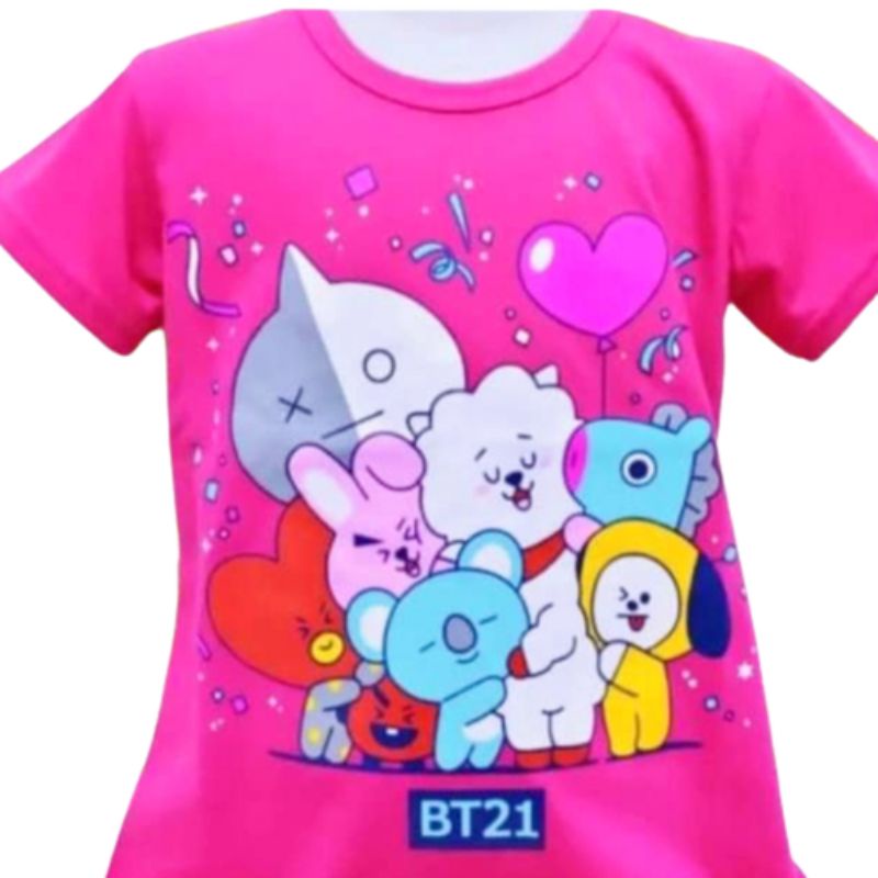 KAOS ANAK PEREMPUAN BTS UMUR 1-2-3-4-5-6-7-8-9-10-11-12 // ATASAN BAJU ANAK PEREMPUAN // GROSIR KAOS ANAK