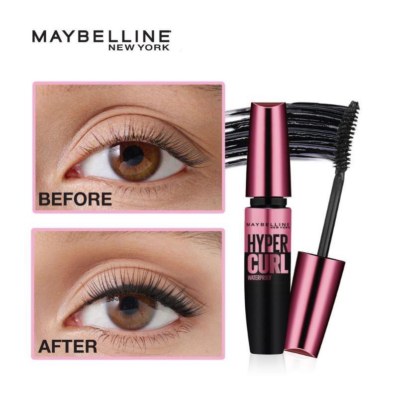 MAYBELLINE Hypercurl Volum Express Maskara Waterproof Original-3