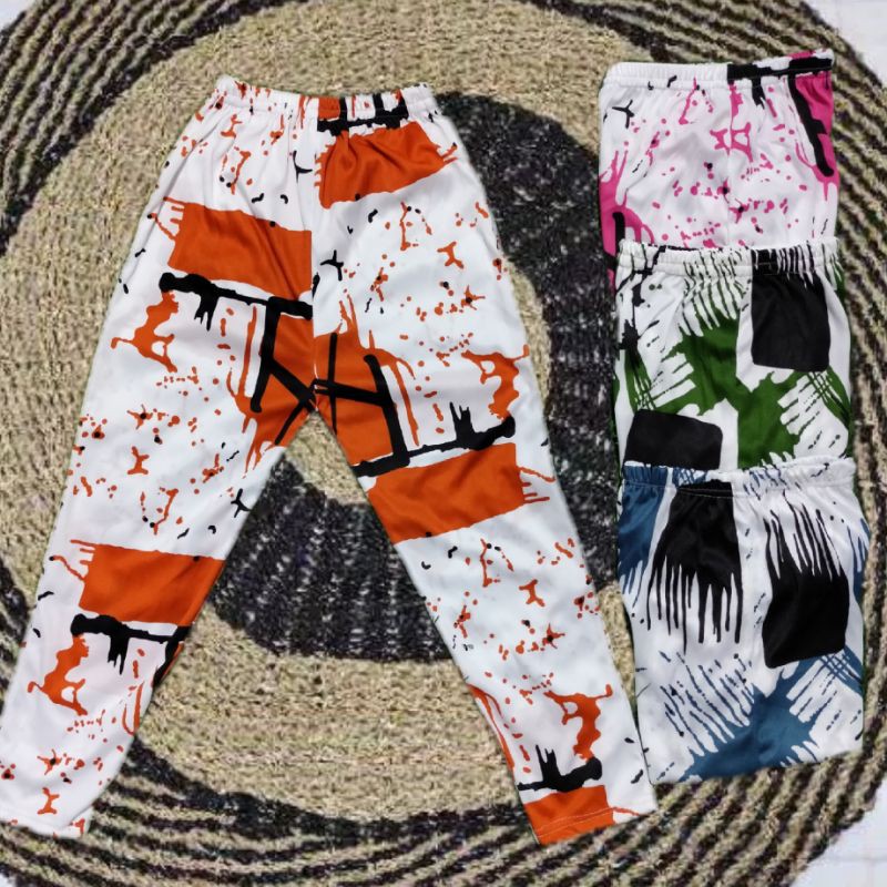 Legging tie dye anak 4 sampai 10 tahun motif abstrak