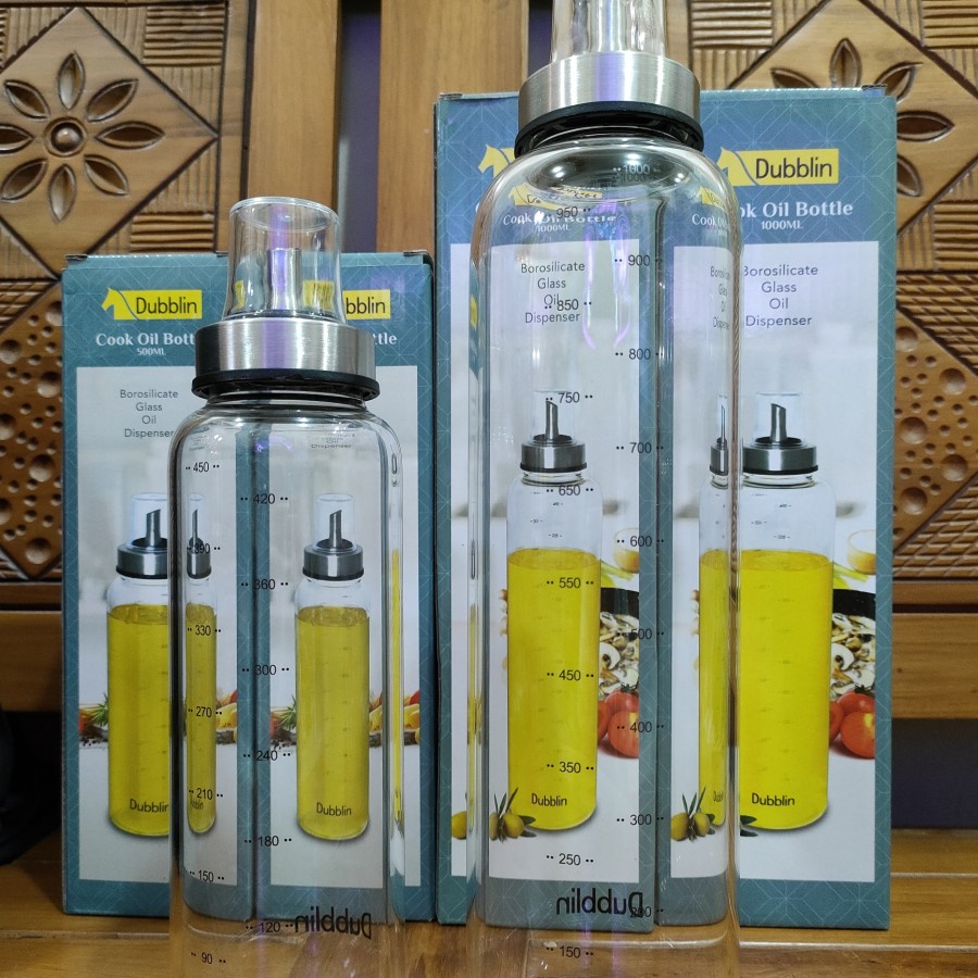 Barangunik2021 -Botol Kaca untuk Minyak 1000ml Dubblin DBN-1921 Cook Oil Bottle Glass