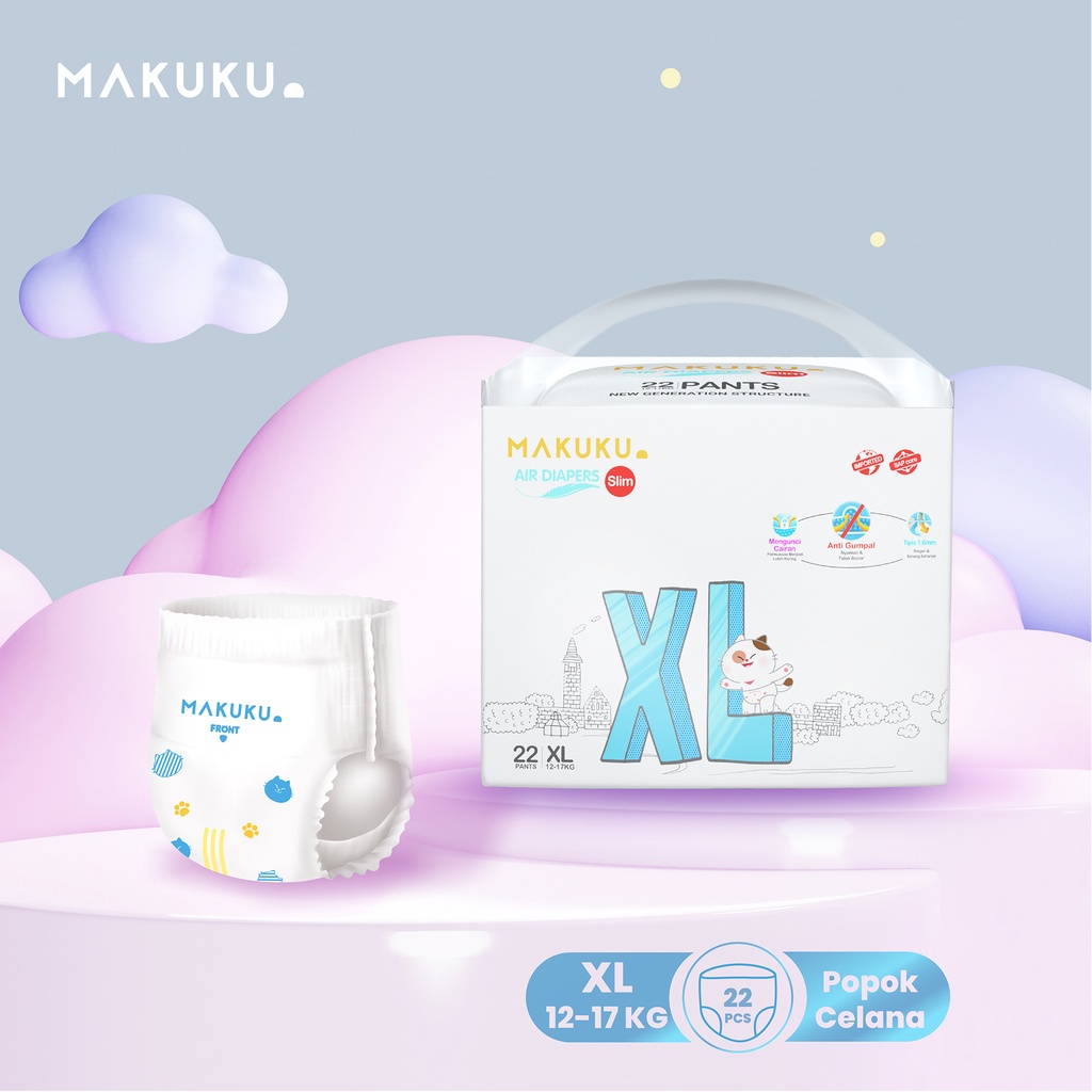 !!TERMURAH!! Makuku Air Diapers Pants XL
