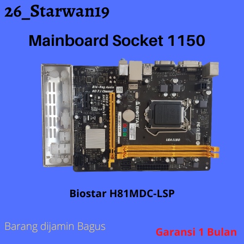Mainboard H81 Biostar soket 1150 Ddr3