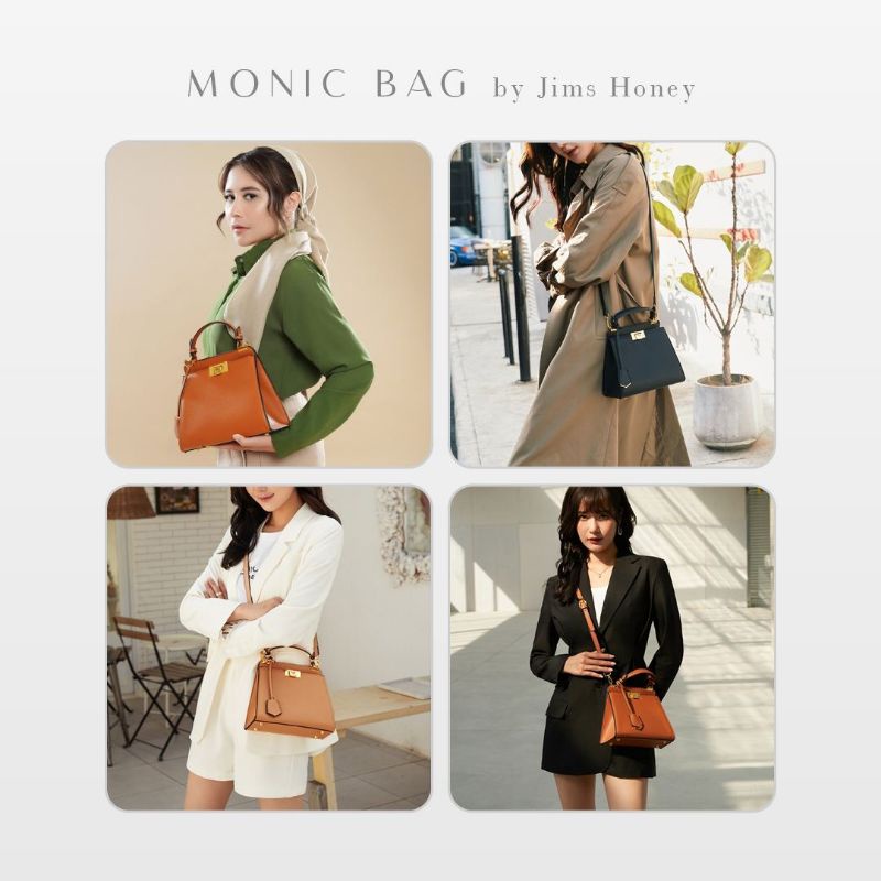 MONIC BAG SPESIAL LAUNCHING ANNIVERSARY JIMSHONEY BRAND LOKAL BAGUS SLING SHOULDER MEWAH DAILY