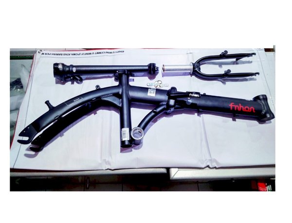 FRAME FNHON BREEZE 14 INCH BINGKAI SEPEDA LIPAT SELI FORK HANDLEPOST