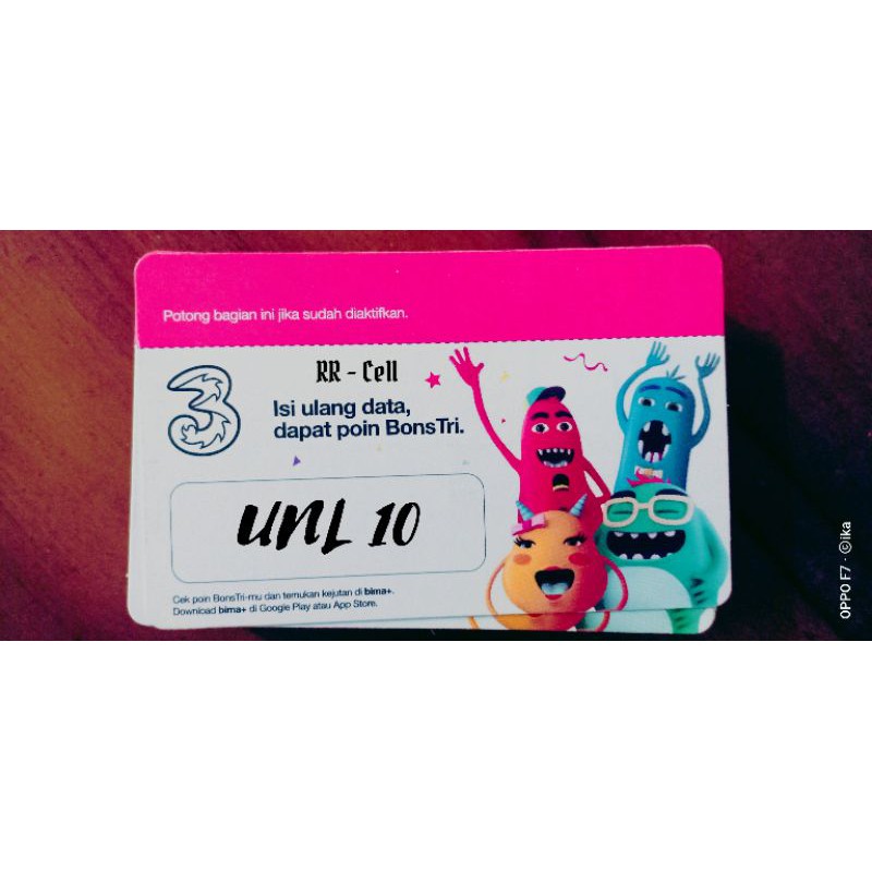 Voucher Tri Unlimited + 10 GB