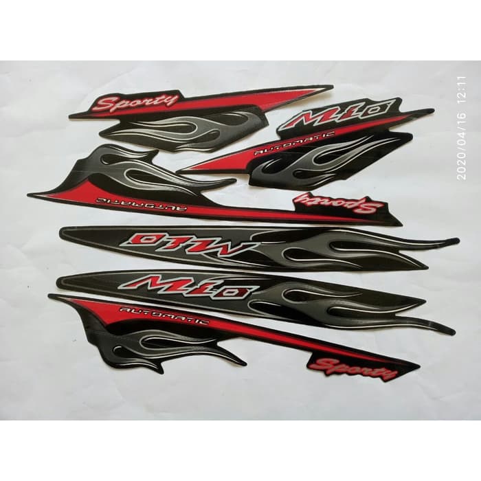 striping stiker striping yamaha mio sporty 2006 hitam list decal