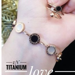 TiTanium set gelang cincin L08