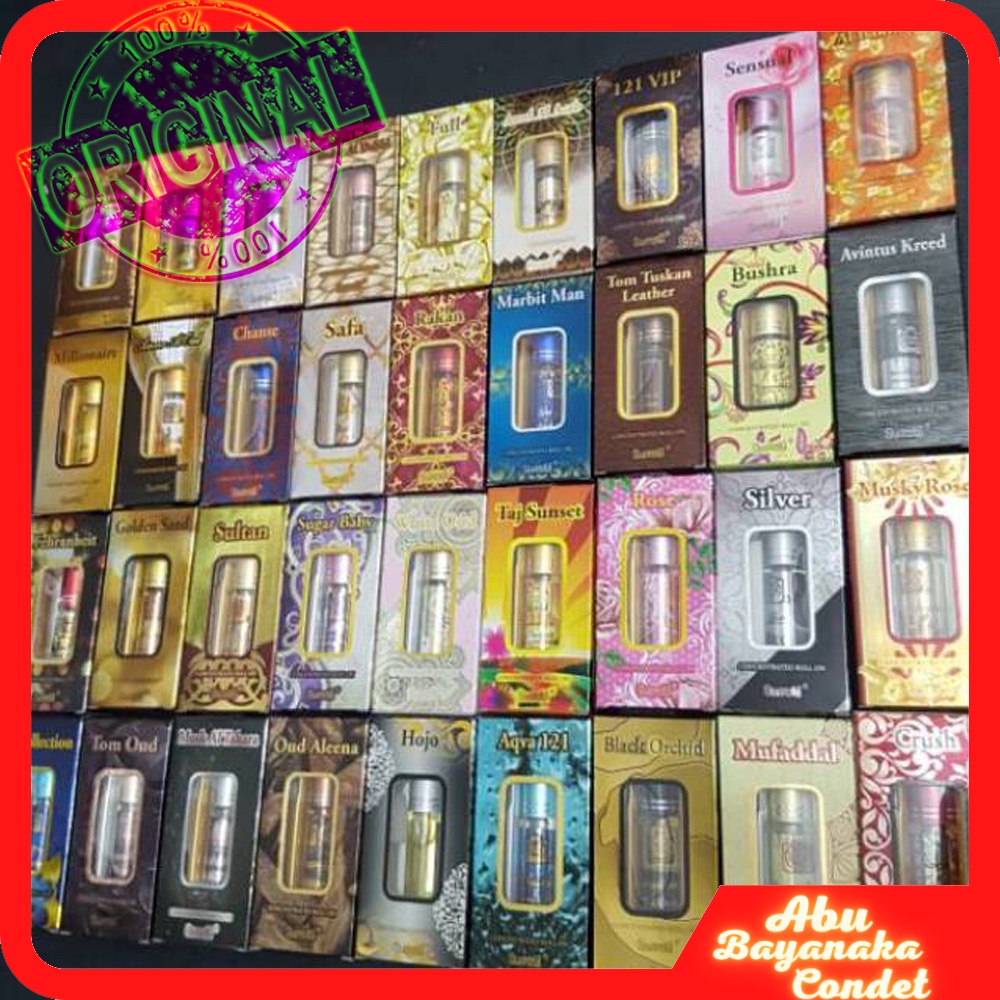 SURRATI Parfume 6ml Roll on All Varian | ORIGINAL | none Alcohol | Parfum Arab