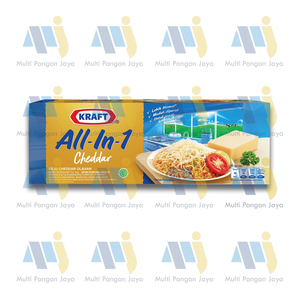 

Keju KRAFT All in One Kemasan 2 Kg