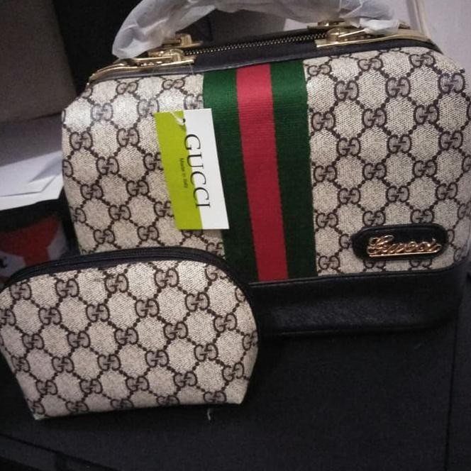 M933 Tas Wanita Guci Doctor 02 /Tas Wanita Import /Tas Branded/Tas Batam - Hitam Rz40