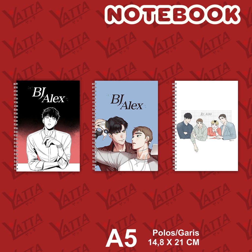 

Notebook Anime ukuran A5 14,6 cm x 21 cm BJ Alex