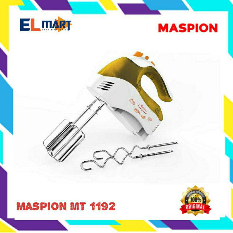 Maspion Hand Mixer MT 1192 MT1192 Pencampur Pengaduk Mixer Tangan