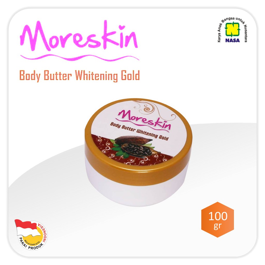 LULUR MORESKIN BODY BUTTER WHITENING GOLD PEMUTIH BADAN NASA HERBAL