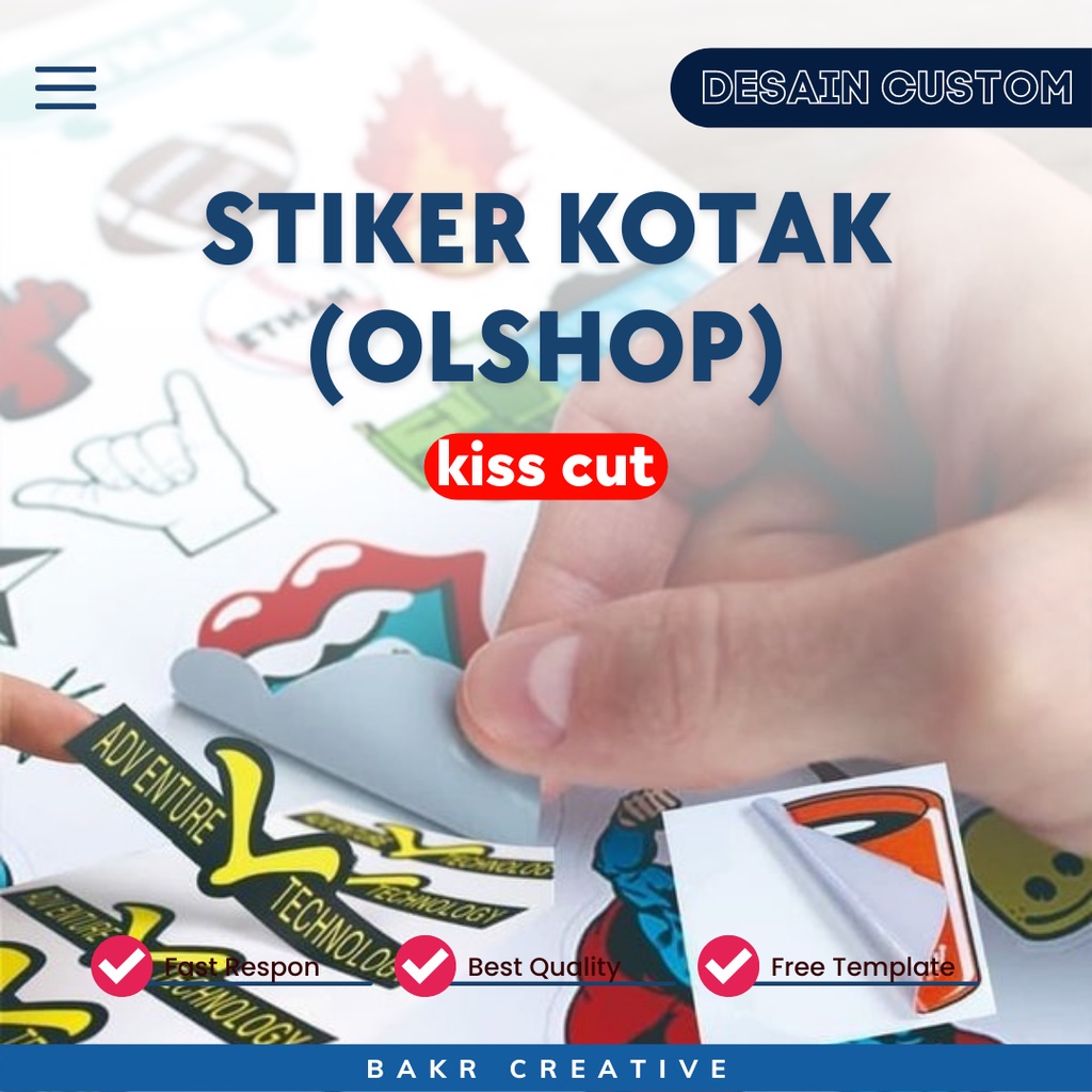 

CETAK STIKER VINYL SUPER A3 KOTAK BERKUALITAS TEMA OLSHOP FREE TEMPLATE
